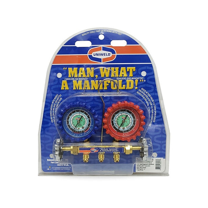 Juego Manometro 2.5" Manguera 36" R134/R507/R404 Qs2L3Sm-5 Uniweld