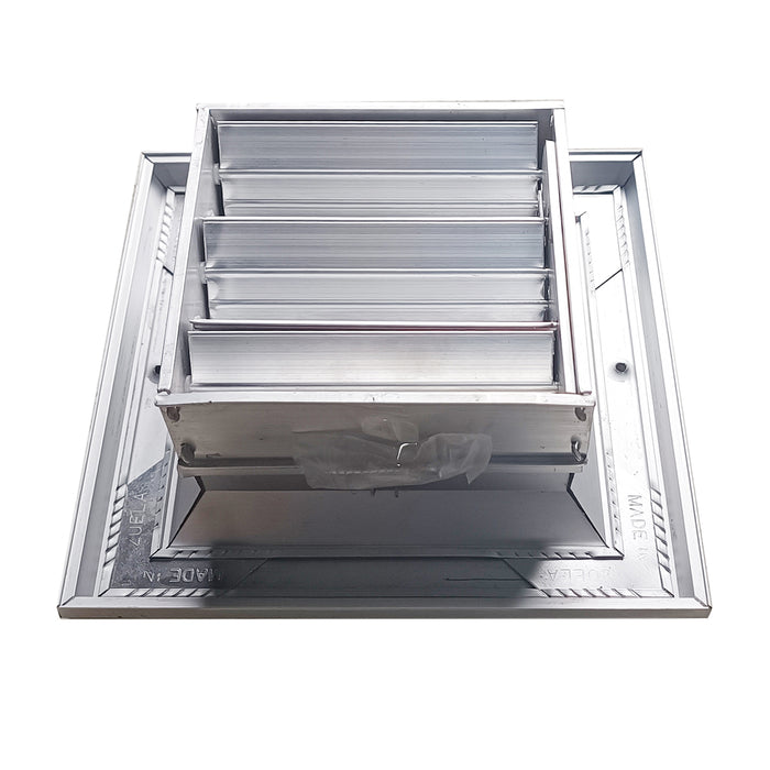 Difusor Aluminio A 3V Con Control 6" X 6" Venas Recta