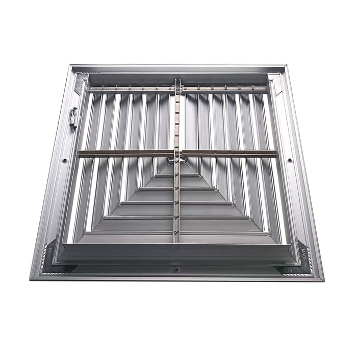 Difusor Aluminio A 3V Sin Control 14" X 14" Venas Recta