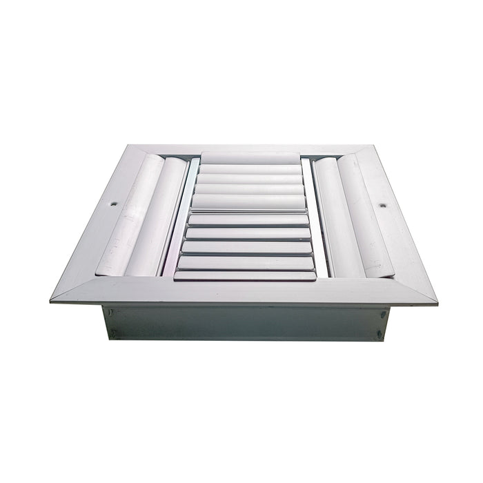 Difusor Aluminio D 4V Con Control 12" X 12" Venas Recta