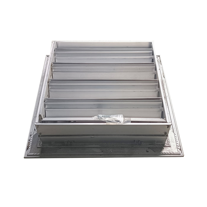 Difusor Aluminio D 4V Con Control 12" X 12" Venas Curva