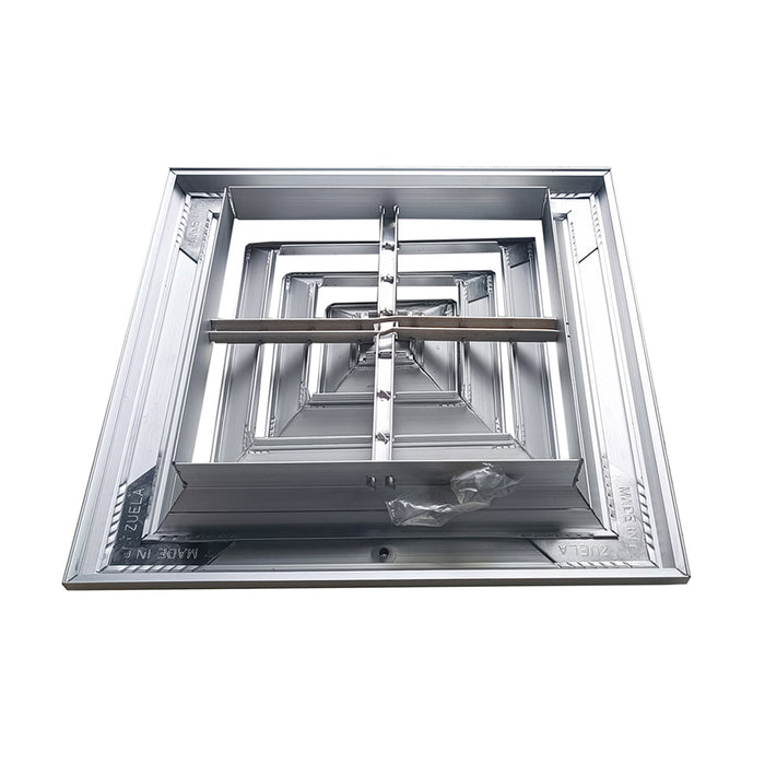 Difusor Aluminio E 4V Sin Control 14" X 14" Venas Curva