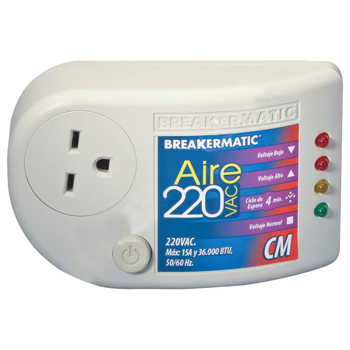 Protector A/A 220V/1F 30Mbtu Enchuf-Ajust. Pin-220Cm Breakermatic