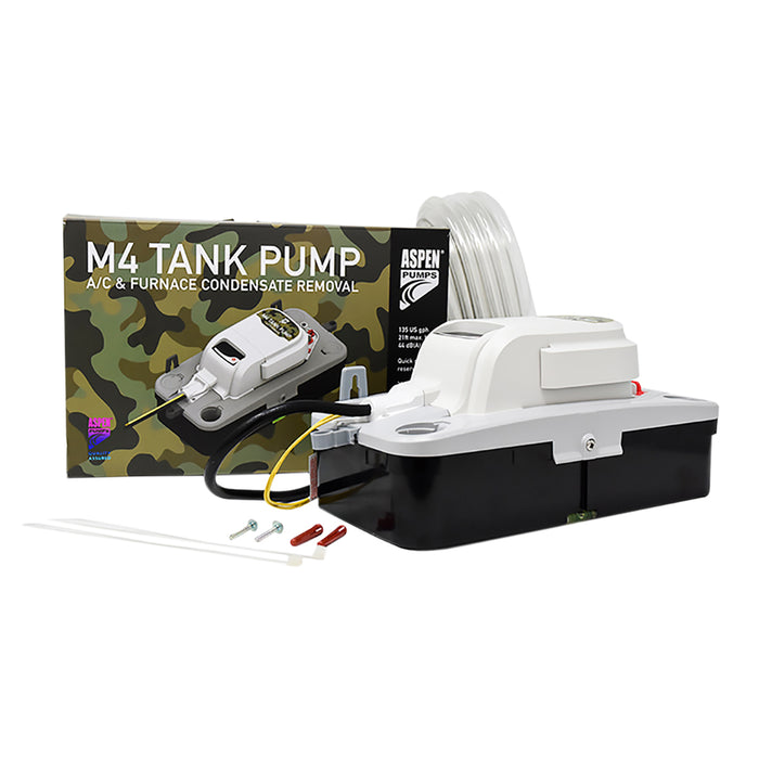 Bomba Drenaje Aspen 220V - 379 Lts/hr, Altura 5.1mts, 142 Ton M4 Tank