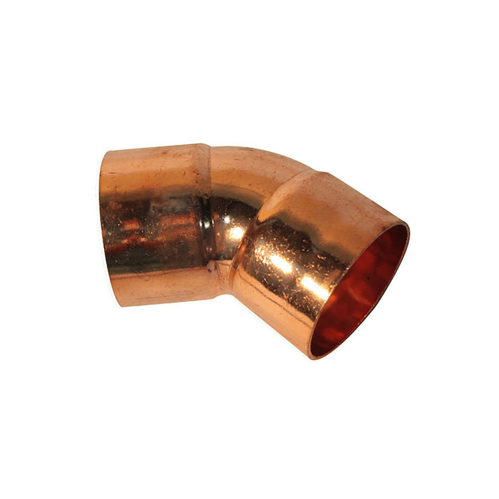 CODO SOLDABLE DE COBRE 1/2" 45°