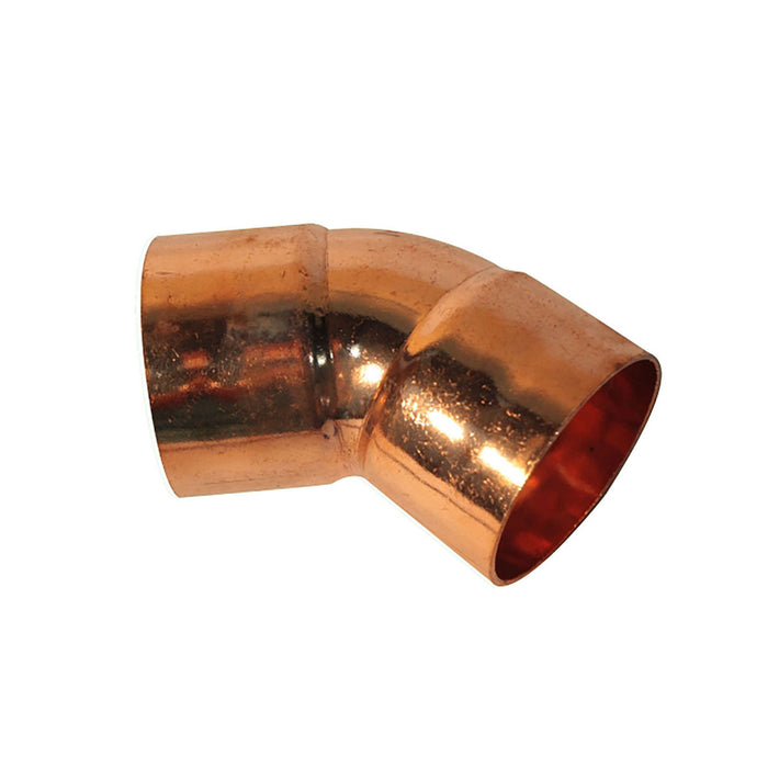 CODO SOLDABLE DE COBRE 3/4" 45°