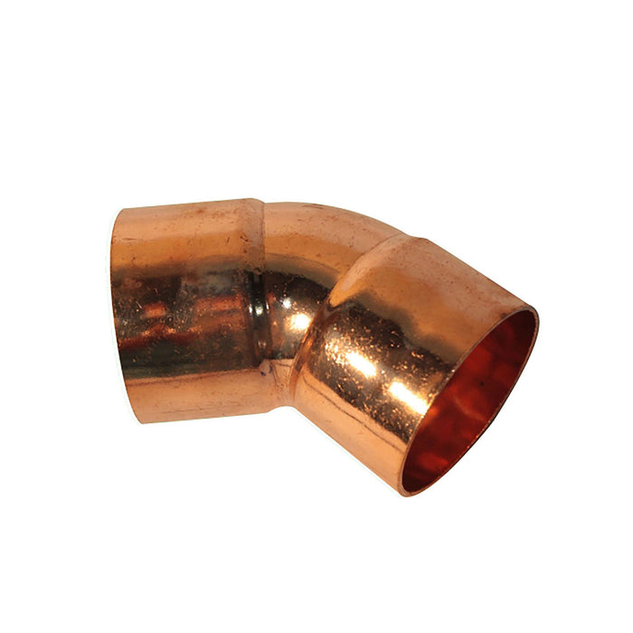 CODO SOLDABLE DE COBRE 7/8" 45°