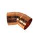 Codo Soldable De Cobre 7/8" 45°