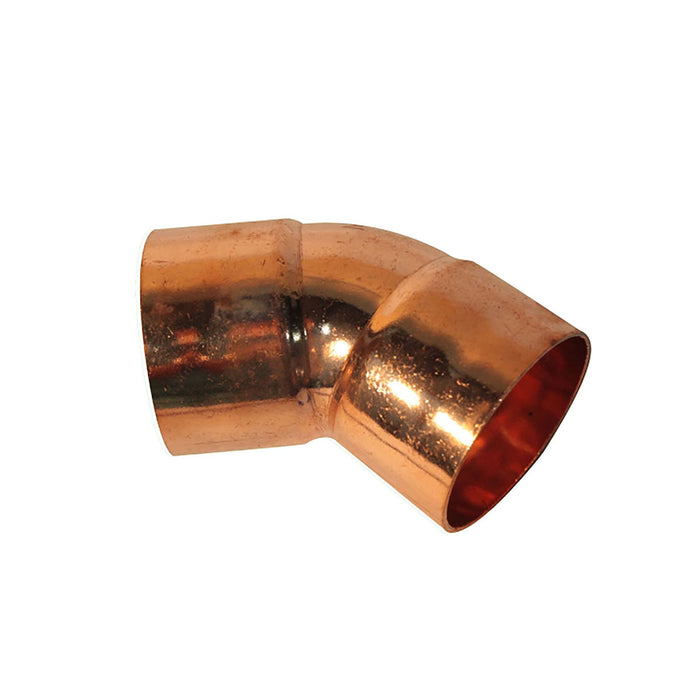 CODO SOLDABLE DE COBRE 2 5/8" 45°