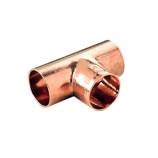 Te Soldable De Cobre 7/8"