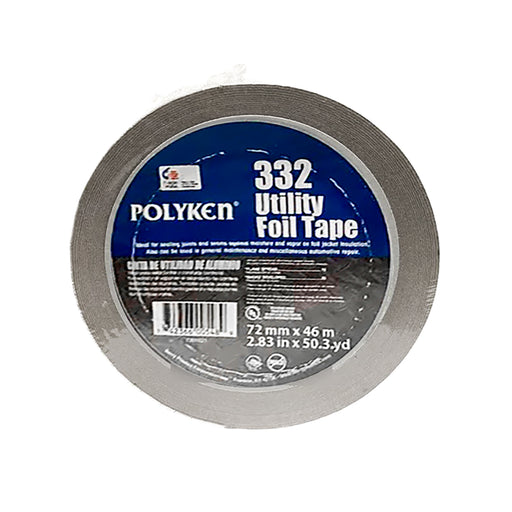 Cinta Adhesiva Aluminio   3"X46 50Yd  332 Polyken