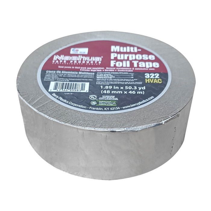 Cinta Adhesiva Aluminio 2"X46M (50.3Yd) 322 Nashua