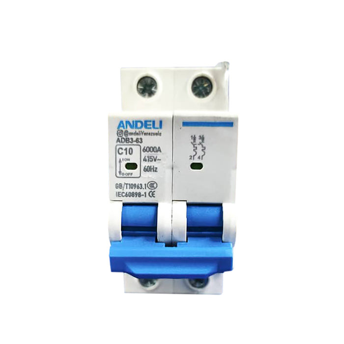 Breaker Termomagnetico 2X10Amp