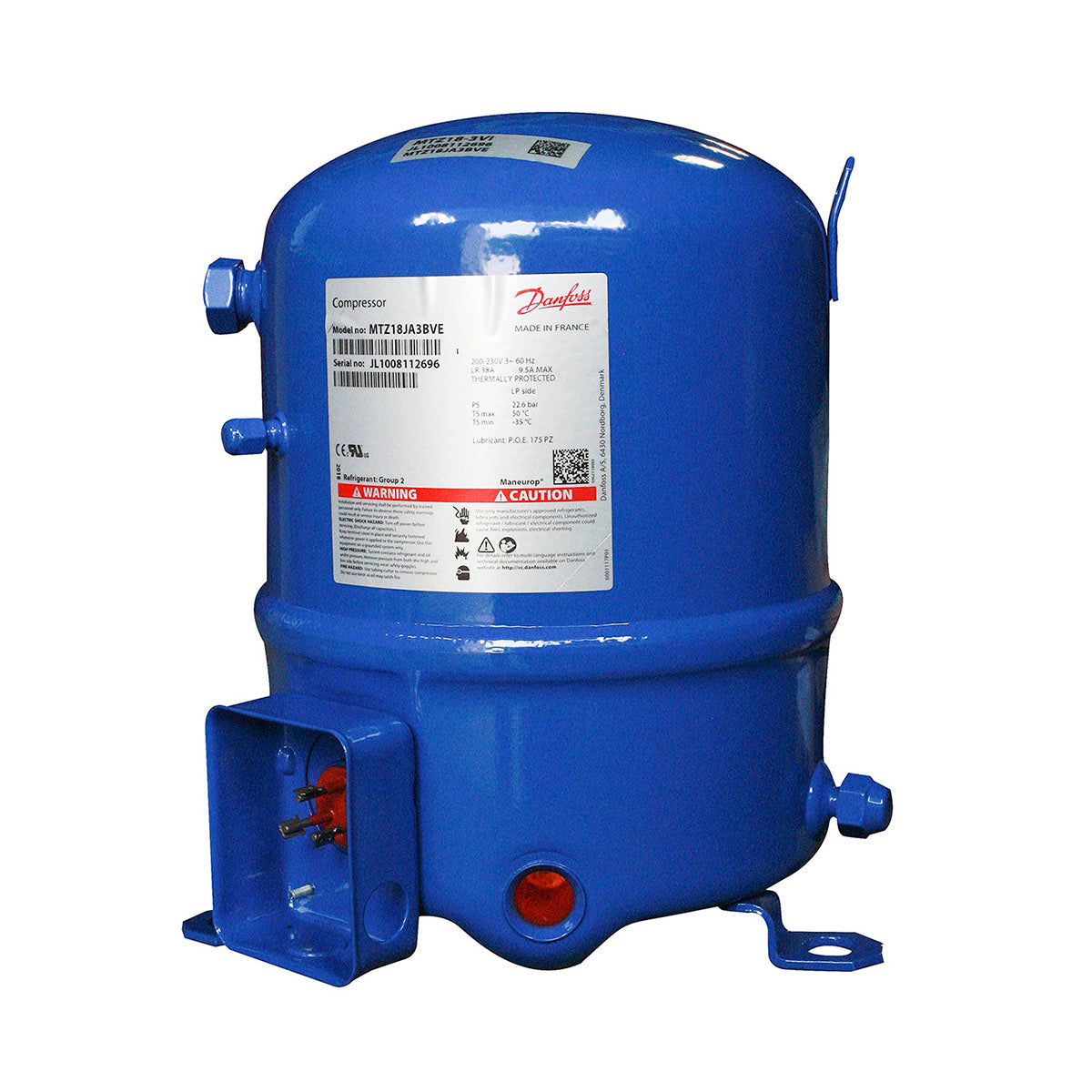 Compresor 3Hp R22/R404/R507 220V/3F Mtz36-3Vm Maneurop — CLIDAIR