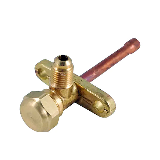Valvula Servicio Minisplit Recta 1/4"Sae-1/4" Odf R410
