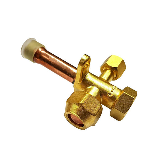 Valvula Servicio Minisplit Recta 1/2"Sae 1/2" Odf R410