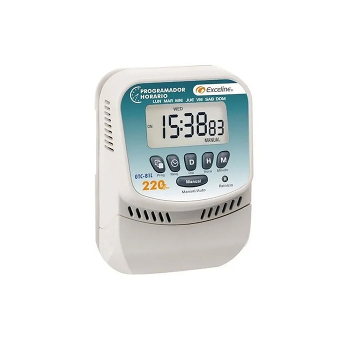 TIMER PROGRAMABLE DE HORARIO 220V GTC-B1L220S/B1LMV MASTER TIME GENTE