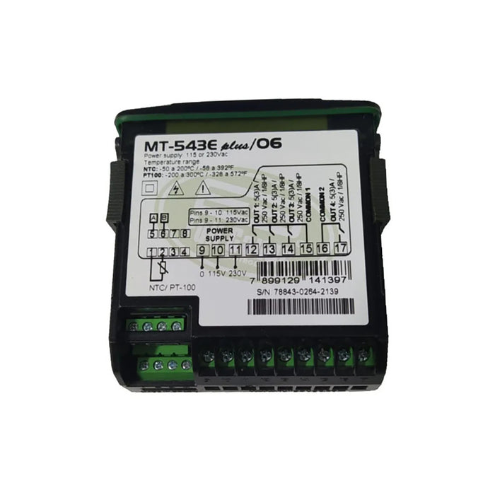 Control Temperatura 1Sensor 4Salida Plus 110V/220V  Mt-543Ew  Full Gauge