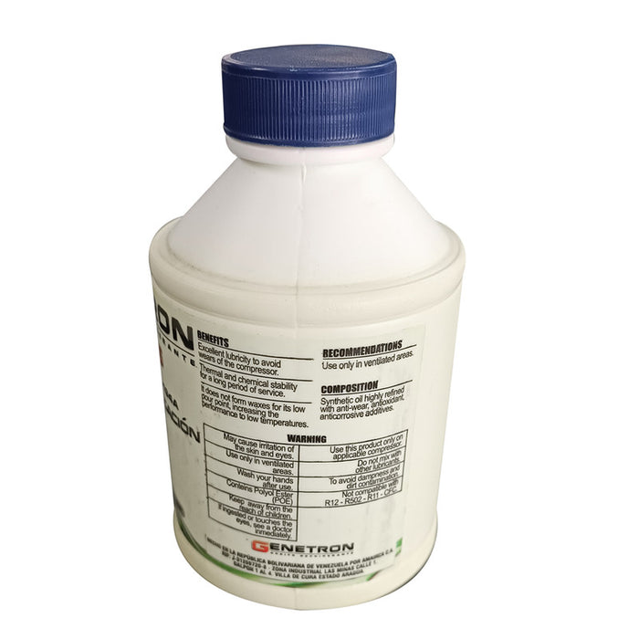 ACEITE REFRIGERANTE PAG-46 R134 C/UV 8oz GENETRON GENETRON