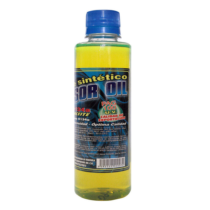 ACEITE SINTETICO PAG-46 R134 UV 8oz COMPRESOR OIL COMPRESOR OIL