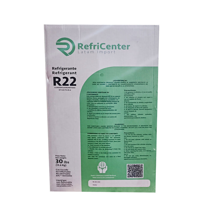 REFRIGERANTE   R22 CILINDRO 13,6 Kg