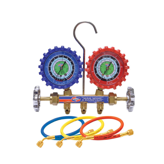 Juego Manometro 2.5" Manguera 60" R22/R134/R404 Qal5Sm-5 Uniweld