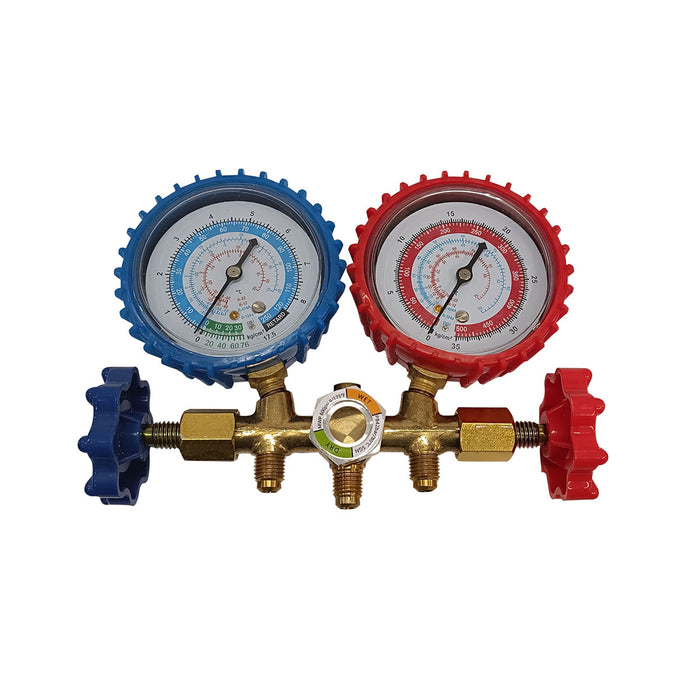 Juego Manometro C/Visor Manguera De 3000 Psi R22/R404/R134
