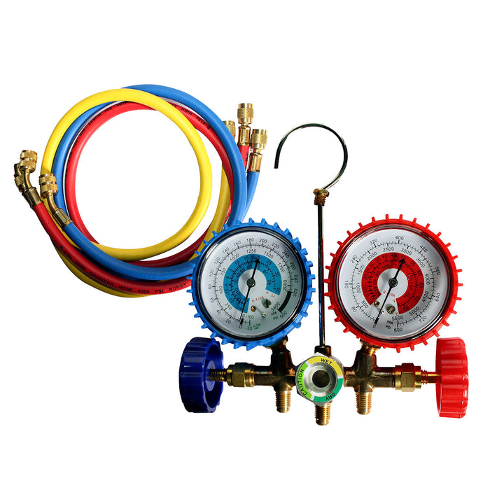 Juego Manometro C/Mang. R410-R22-R404-R134 4000Psi Ct-536G