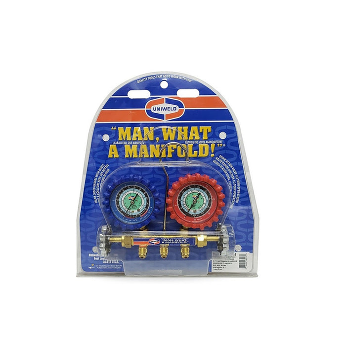 Juego Manometro 2.5" Manguera  36" R22/R404/R410 Qs4L3H-5 Uniweld