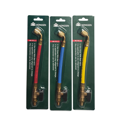 Manguera Extension 6" 3 Pzas Con Llave De Paso Hs-115