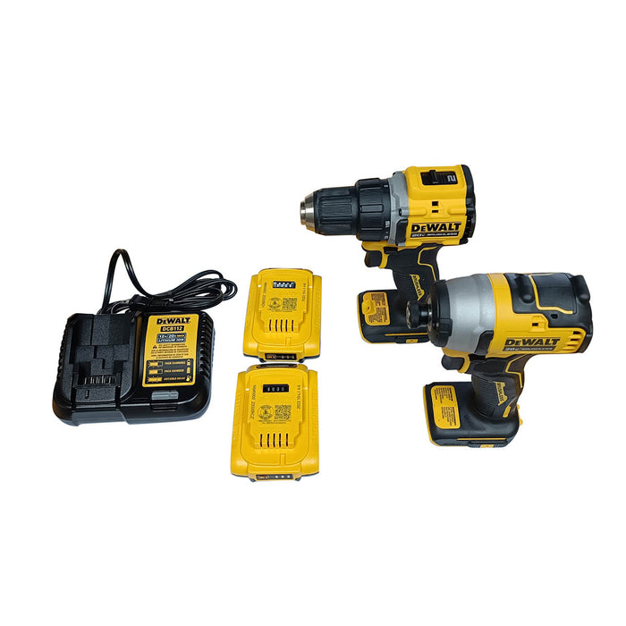 TALADRO COMBO IMPACTO  / DESTORNILLADOR 20V  BATERIA 2Ah  2PZAS DEWALT