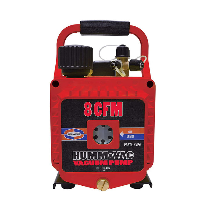 BOMBA DE VACIO 3/4HP 8CFM 2 ETAPAS 110V/220V HVP8 UNIWELD