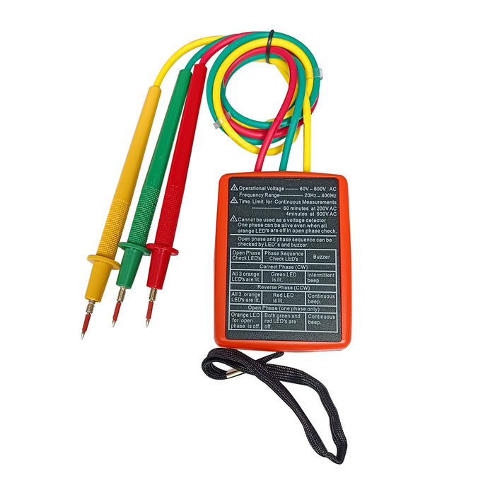 Medidor Secuencimetro , Fase, Voltaje 3 Fases Digital Con Led