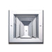 Difusor Aluminio A 3V Con Control  6" X 6"  Venas Recta