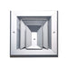 Difusor Aluminio A 3V Con Control  8" X 8"  Venas Recta
