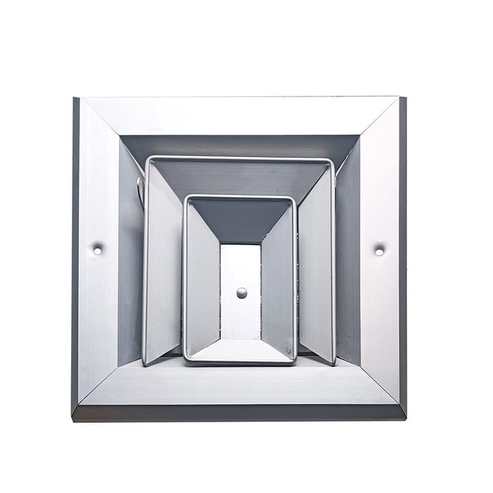 Difusor Aluminio A 3V Con Control 10" X 10"   Venas Recta