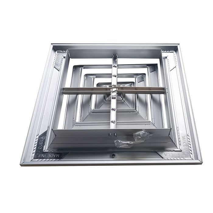 Difusor Aluminio A 3V Sin Control 10" X 10"   Venas Curva