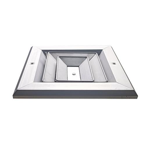 Difusor Aluminio A 3V Sin Control 10" X 10"   Venas Curva