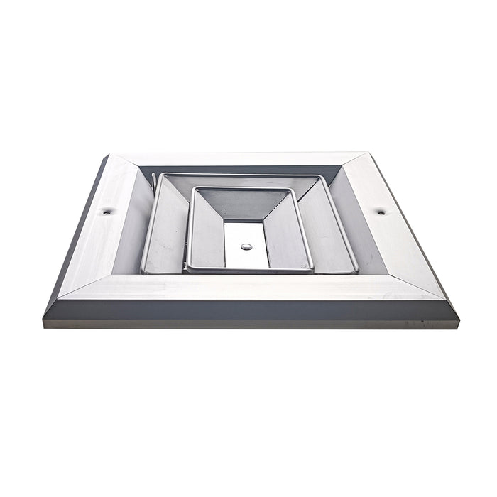 Difusor Aluminio A 3V Sin Control 10" X 10"   Venas Curva