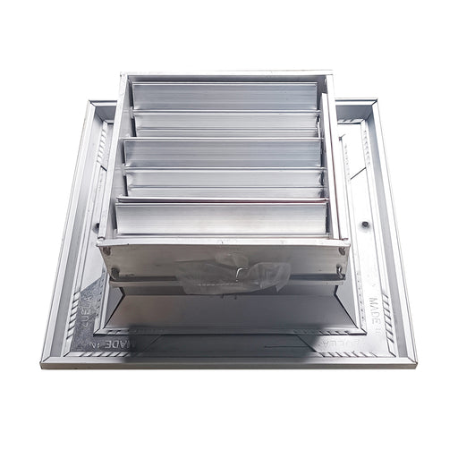 Difusor Aluminio A 3V Con Control 12" X 12"  Venas Recta