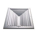Difusor Aluminio A 3V Con Control 12" X 12"  Venas Recta