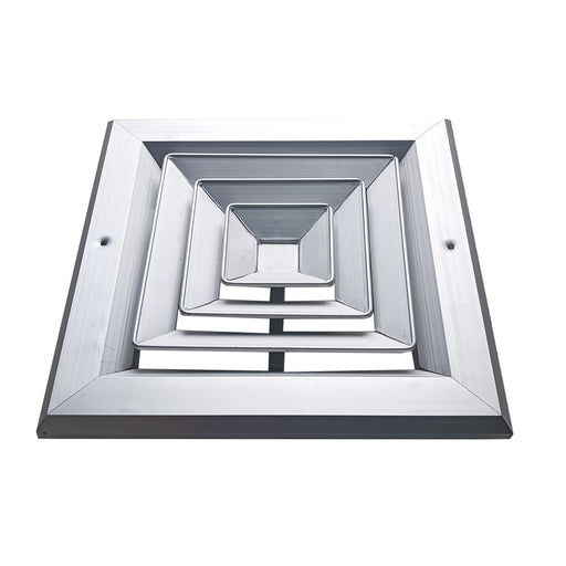 Difusor Aluminio A 4V Sin Control 6" X 6" Venas Recta