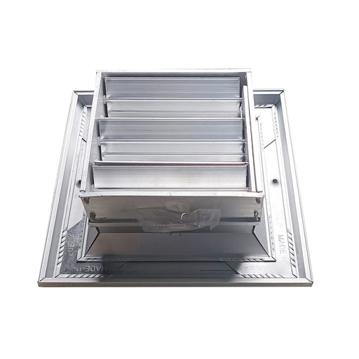 Difusor Aluminio A 4V Con Control 6" X 6" Venas Recta