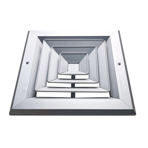 Difusor Aluminio B 4V Sin Control 8" X 8" Venas Recta