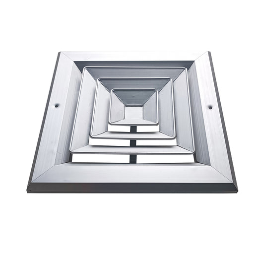 Difusor Aluminio B 4V Sin Control 8" X 8" Venas Curva