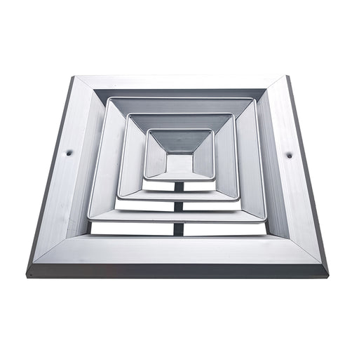 Difusor Aluminio C 4V Sin Control 10" X 10" Venas Recta