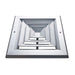 Difusor Aluminio C 4V Sin Control 10" X 10" Venas Recta