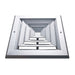 Difusor Aluminio C 4V Sin Control 10" X 10" Venas Curva