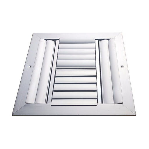 Difusor Aluminio C 4V Con Control 10" X 10" Venas Curva