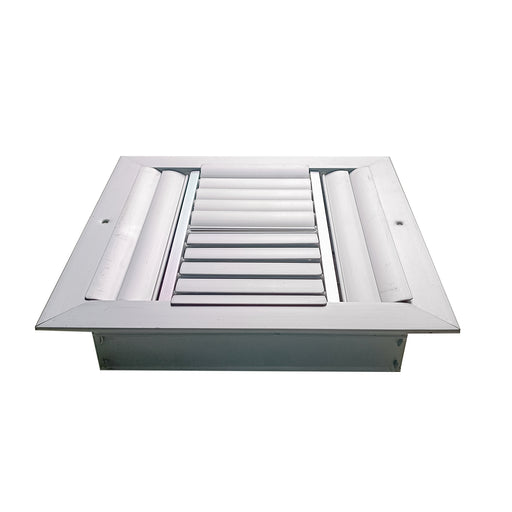 Difusor Aluminio C 4V Con Control 10" X 10" Venas Curva